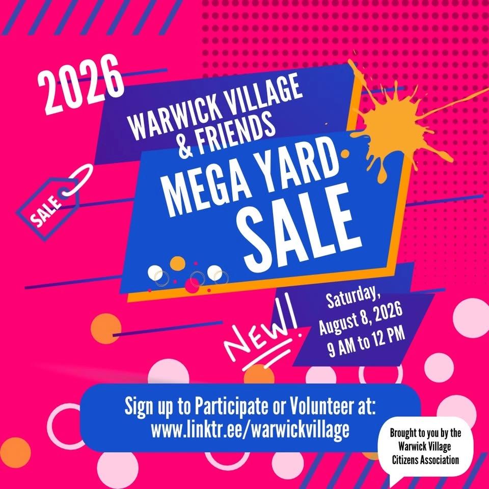 Warwick Village & Friends Mega Yard Sale 2026