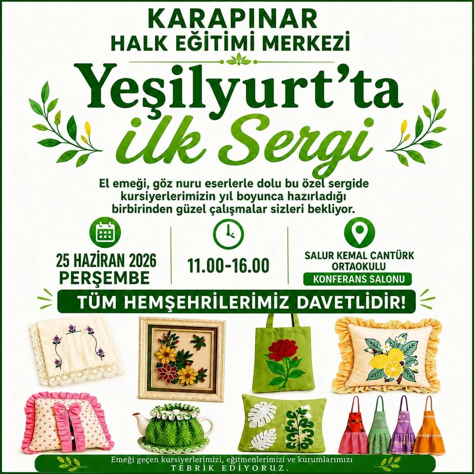 YEŞİLYURT´TA BİR İLK: SERGİ