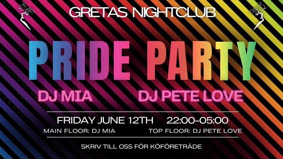 🔥🌈 PRE-PRIDE PARTY 2026 @ GRETAS NIGHTCLUB 🌈