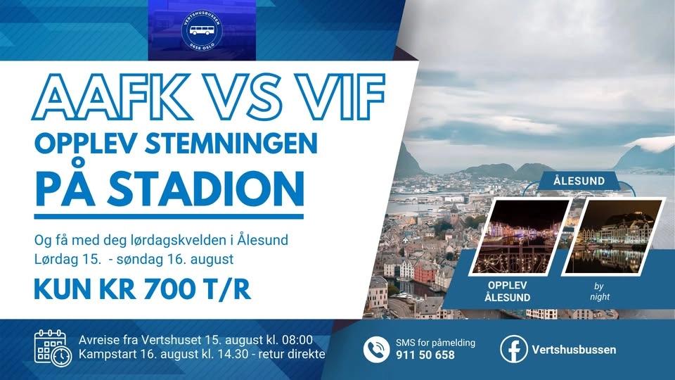 AaFK 🆚 VIF: Felles tur for VIF og AaFK-supportere