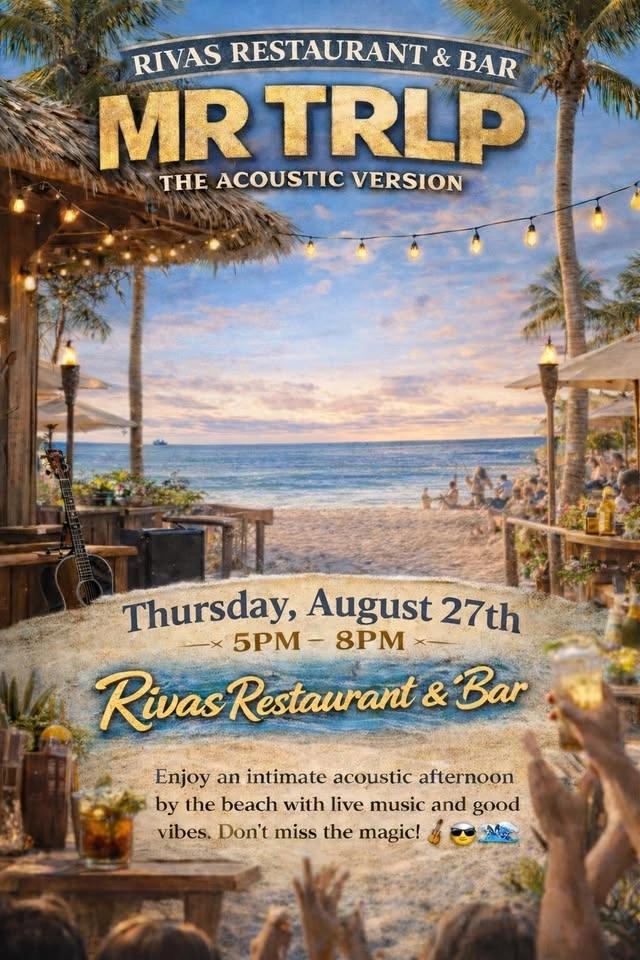 Mr TRLP at Rivas Beach Bar & Grill the acoustic version
