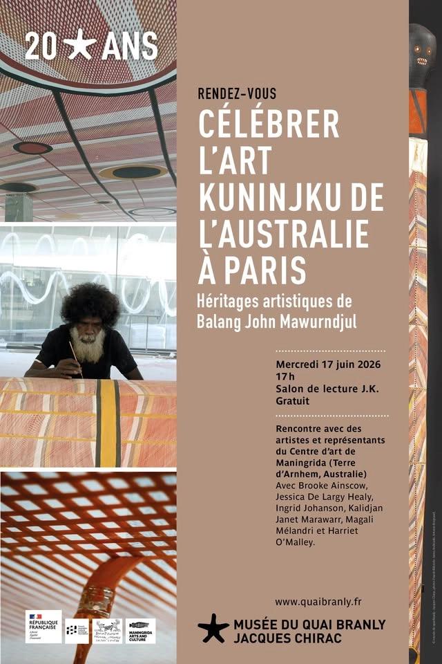 Célébrer l’art Kuninjku de l’Australie à Paris : héritages artistiques de Balang John Mawurndjul