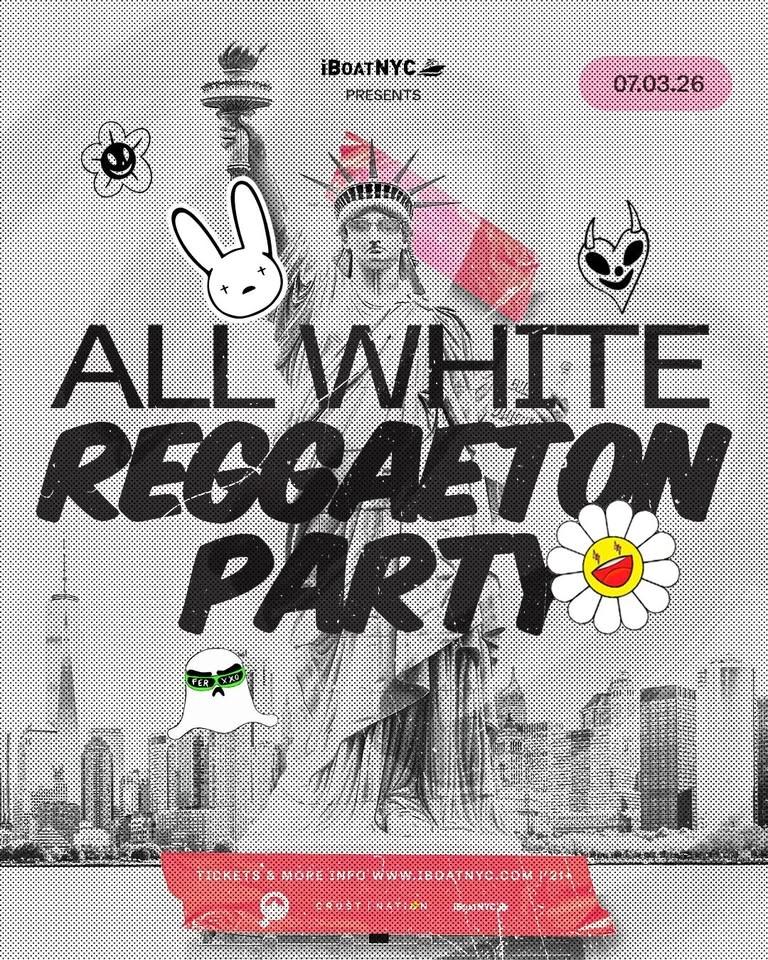 TODO BLANCO: Independence Day ALL WHITE LATIN & Reggaeton Boat Party Cruise