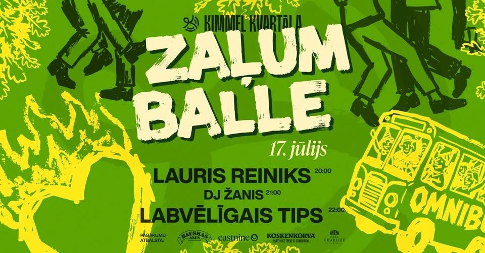 Kimmel Kvartāla Zaļumballe kopā ar Lauri Reiniku un Labvēlīgo Tipu