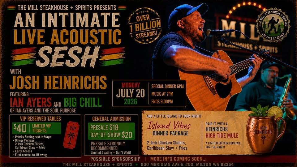 An Intimate Live Acoustic Sesh w/ Josh Heinrichs + Friends!