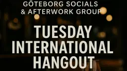 Tuesday Hangout @ Cuckoo’s Nest Radisson Riverside Socials & Drinks