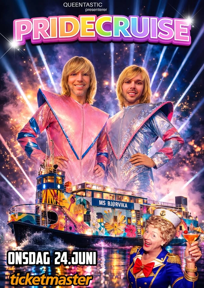 PRIDECRUISE med Queentastic & Gjesteartist Cårejånni