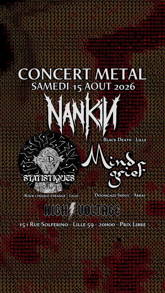 NANKIN - MiNDGRiEF - STATISTIQUES @ High Voltage, Lille
