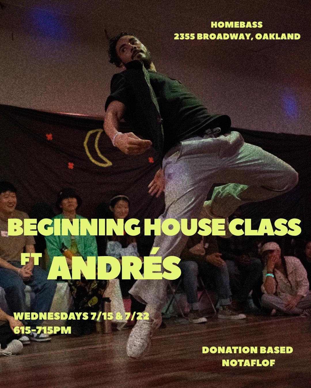 Beginners House Dance Class with Andrés