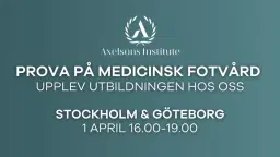 Prova på Medicinsk Fotvård – upplev utbildningen hos oss