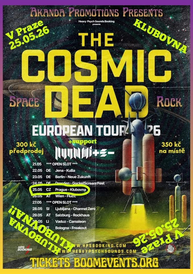 THE COSMIC DEAD (UK) + NUUMMITE (CZ) | Klubovna