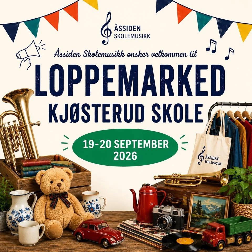 Loppemarked 2026 Åssiden Skolemusikk