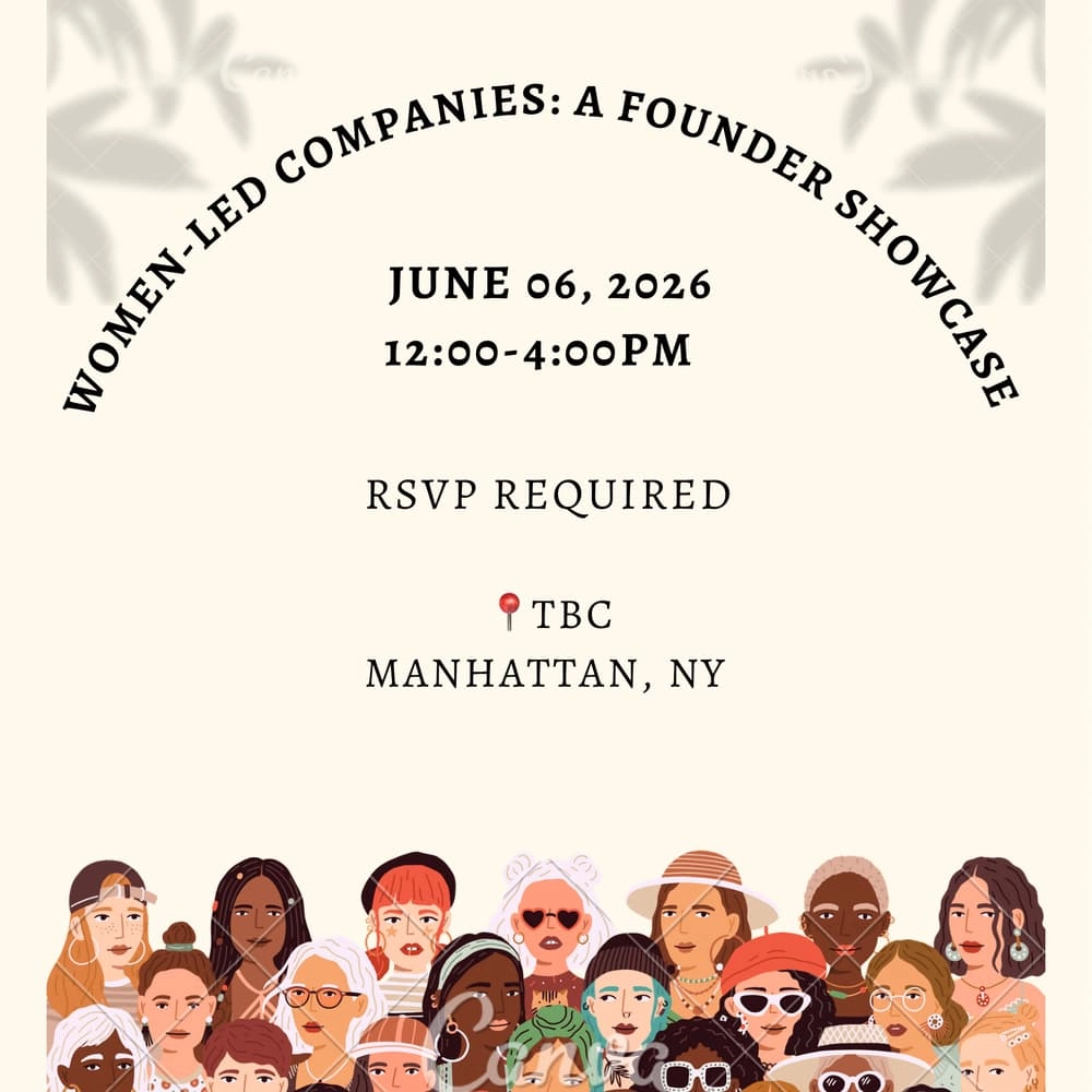 Women-Led Companies: A Founder Showcase, NY Tech Week Edition