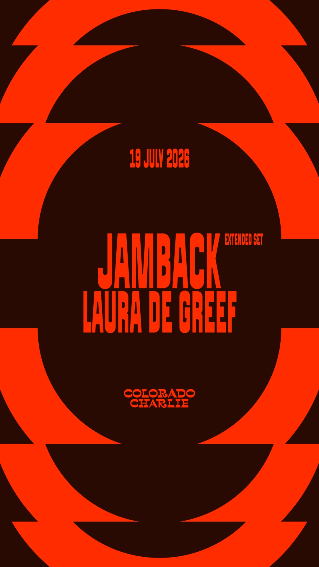 Colorado Charlie with Jamback (extended set), Laura De Greef (SOLD OUT)