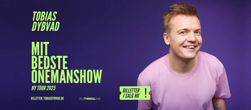 UDSOLGT! Tobias Dybvad - MIT BEDSTE ONEMANSHOW - København, Bremen Teater