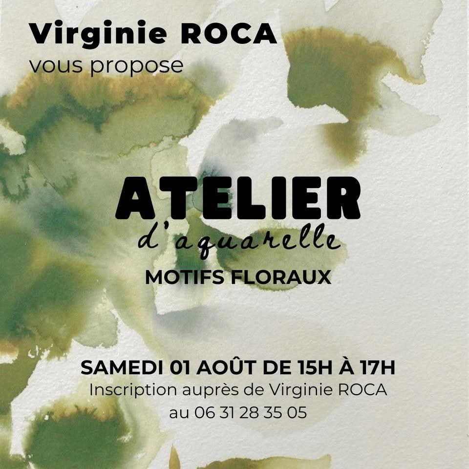 Atelier aquarelle : Motifs floraux