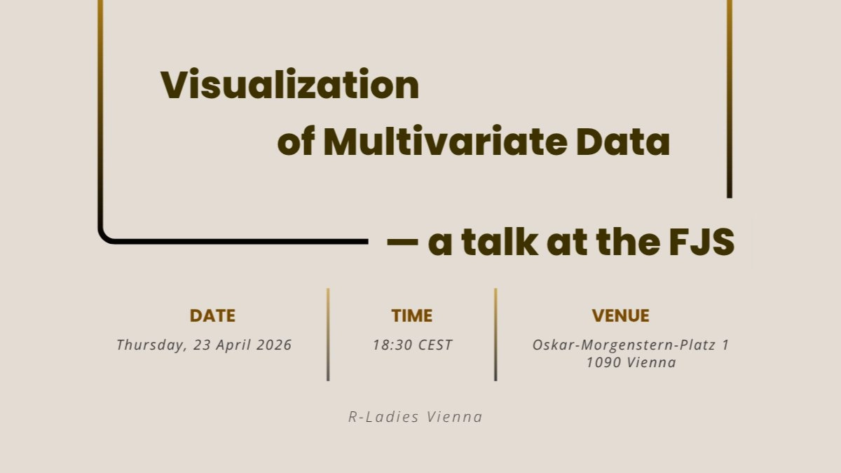 Visualization of multivariate data - a talk at the FJS