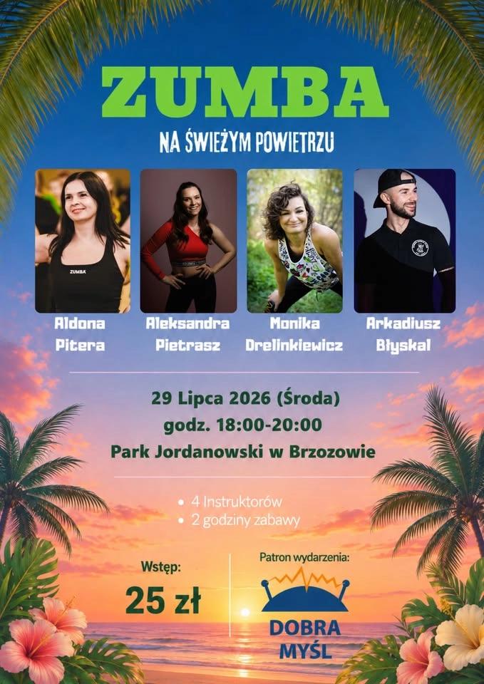 Zumba w Parku Jordanowskim w Brzozowie