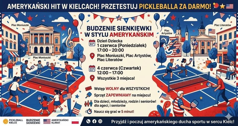 Obudź w Sobie Gracza PICKLEBALLA! Darmowe granie na Budzenie Sienkiewki