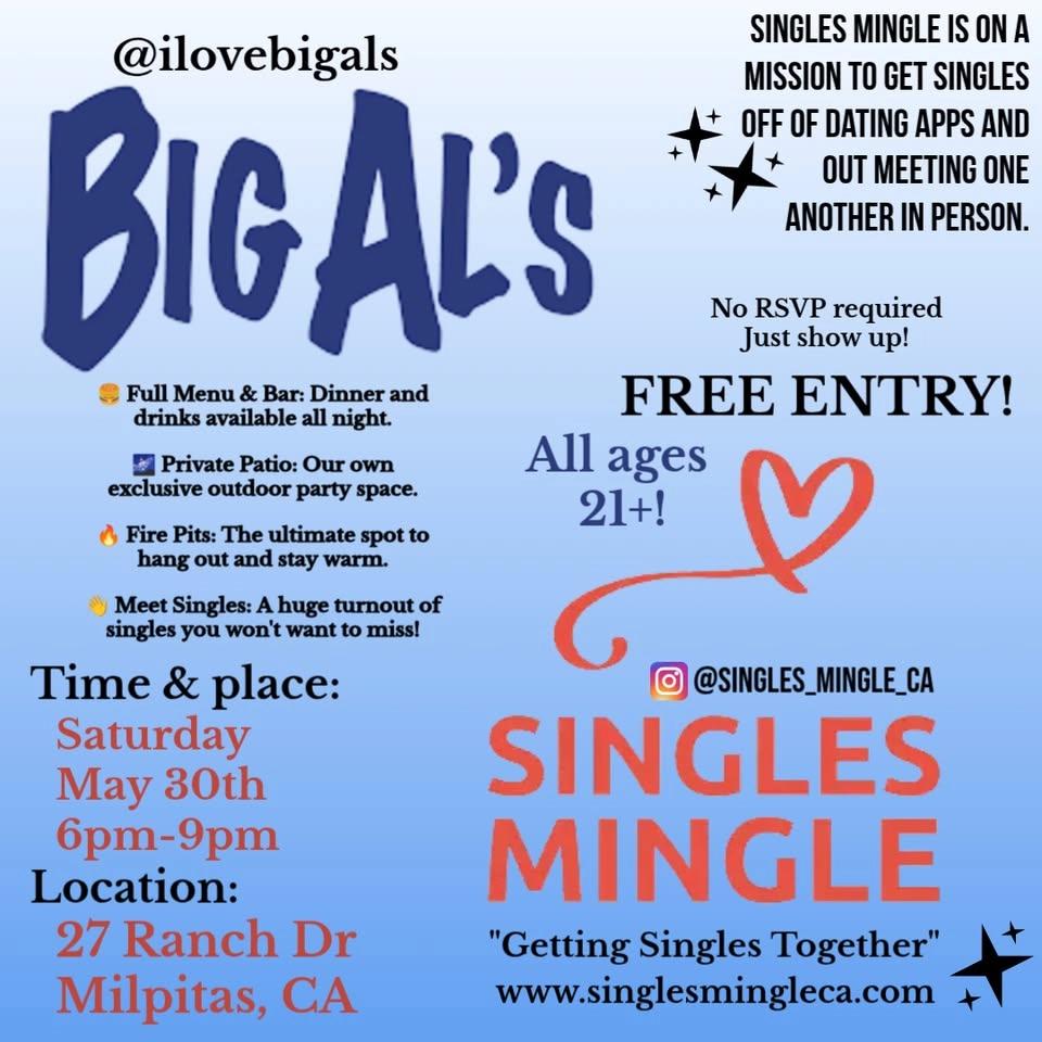 Singles Mingle @ Big Al's in Milpitas