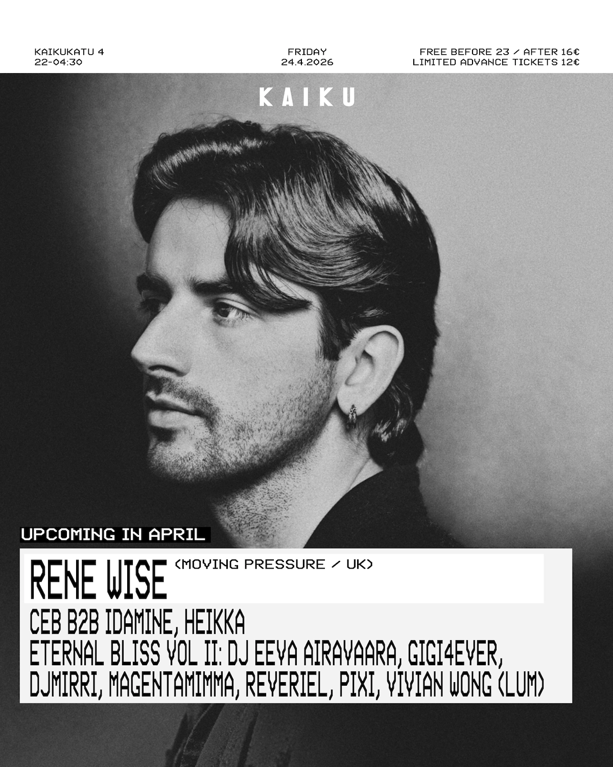 Kaiku presents: Rene Wise (UK)