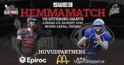 Superserien: Örebro Black Knights - Göteborg Giants