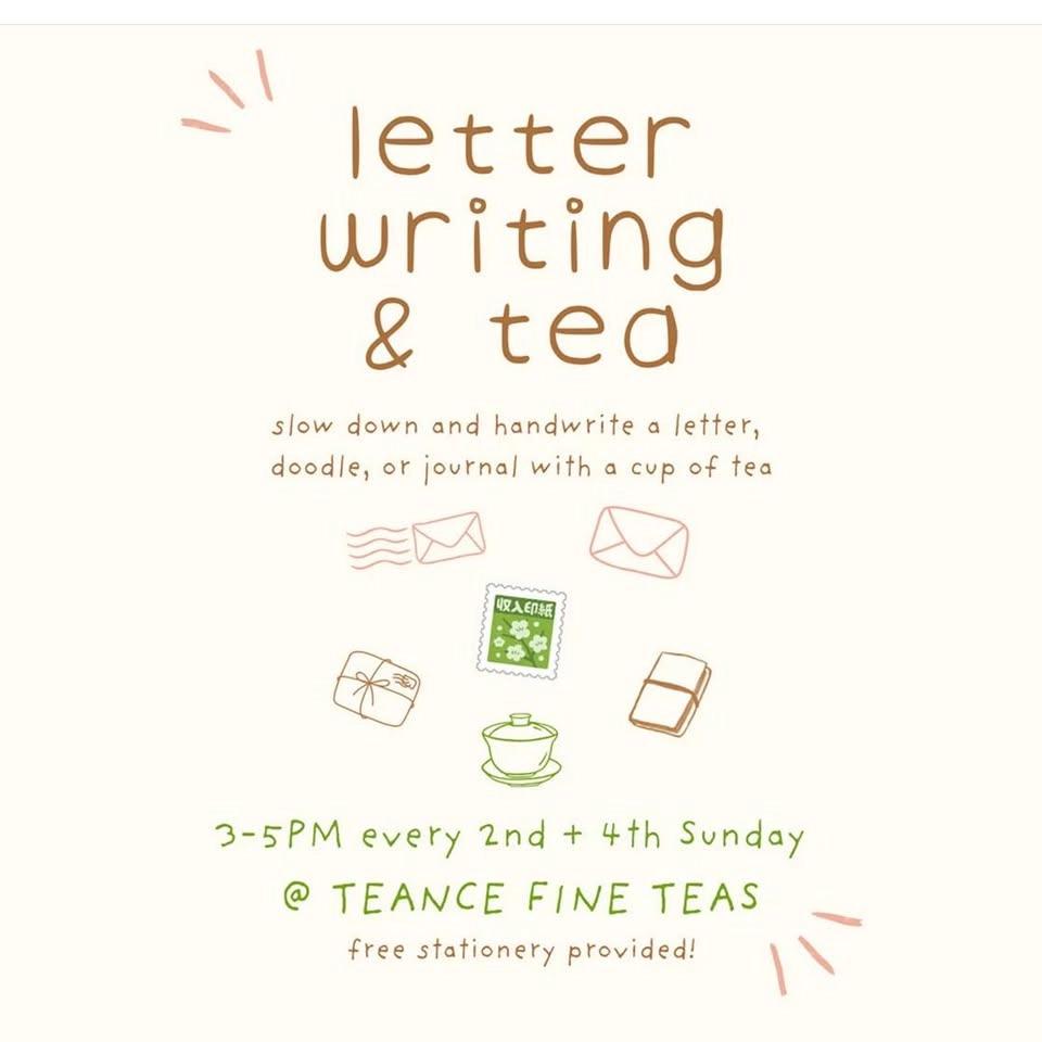 Letter Writing Club & Tea (every 2nd & 4th Sunday)