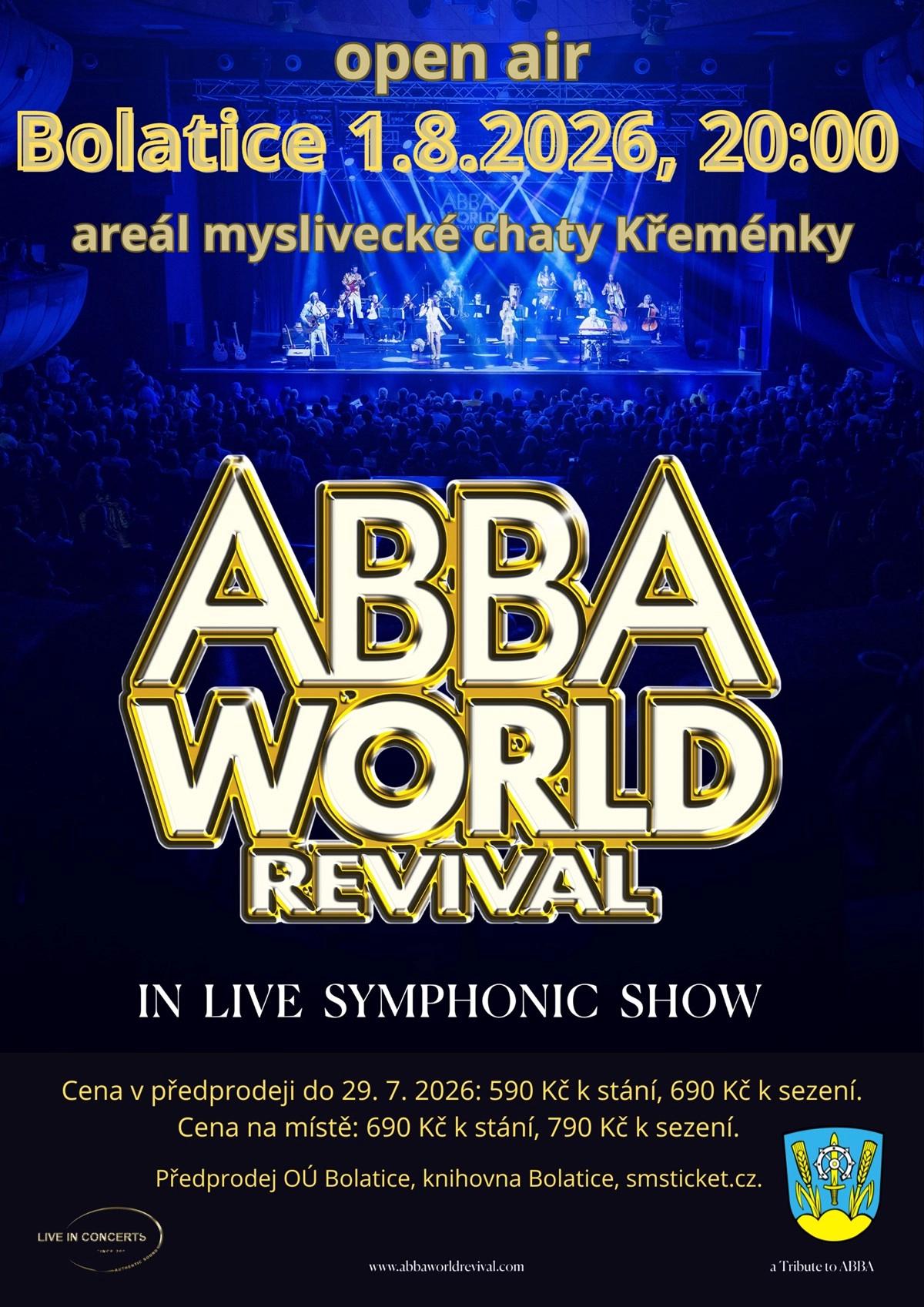 Open air symfonický koncert ABBA WORLD REVIVAL