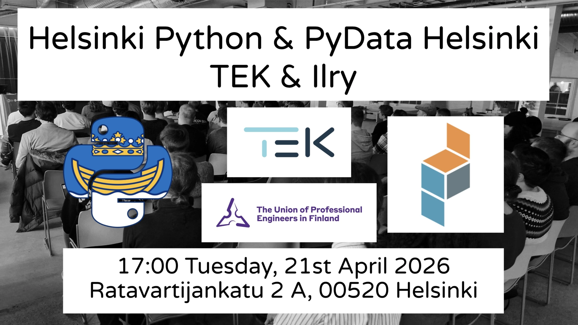 Helsinki Python & PyData Helsinki meetup with TEK & ILry