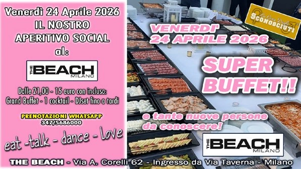 Venerdì 24 Aprile 2026: Aperitivo Social al The BEACH Milano