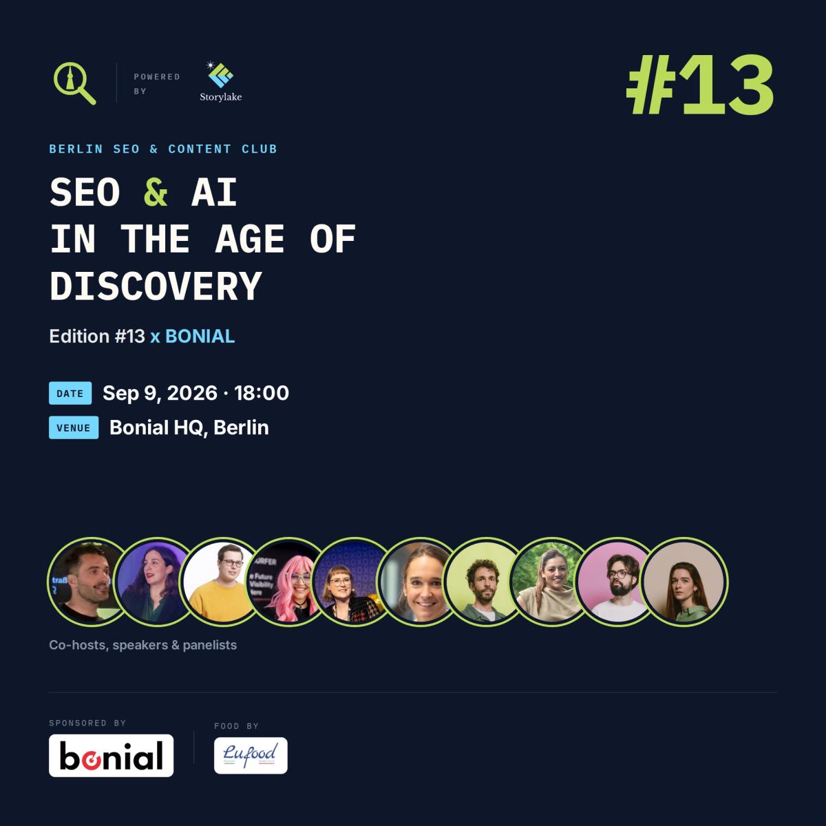 BERLIN SEO & Content Club #13 x BONIAL