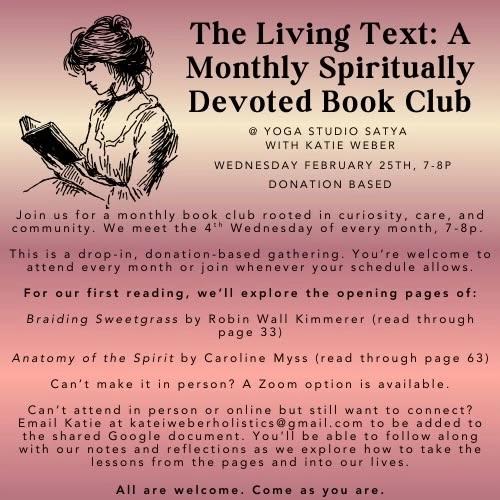 The Living Text: A Monthly Spiritually Devoted Book