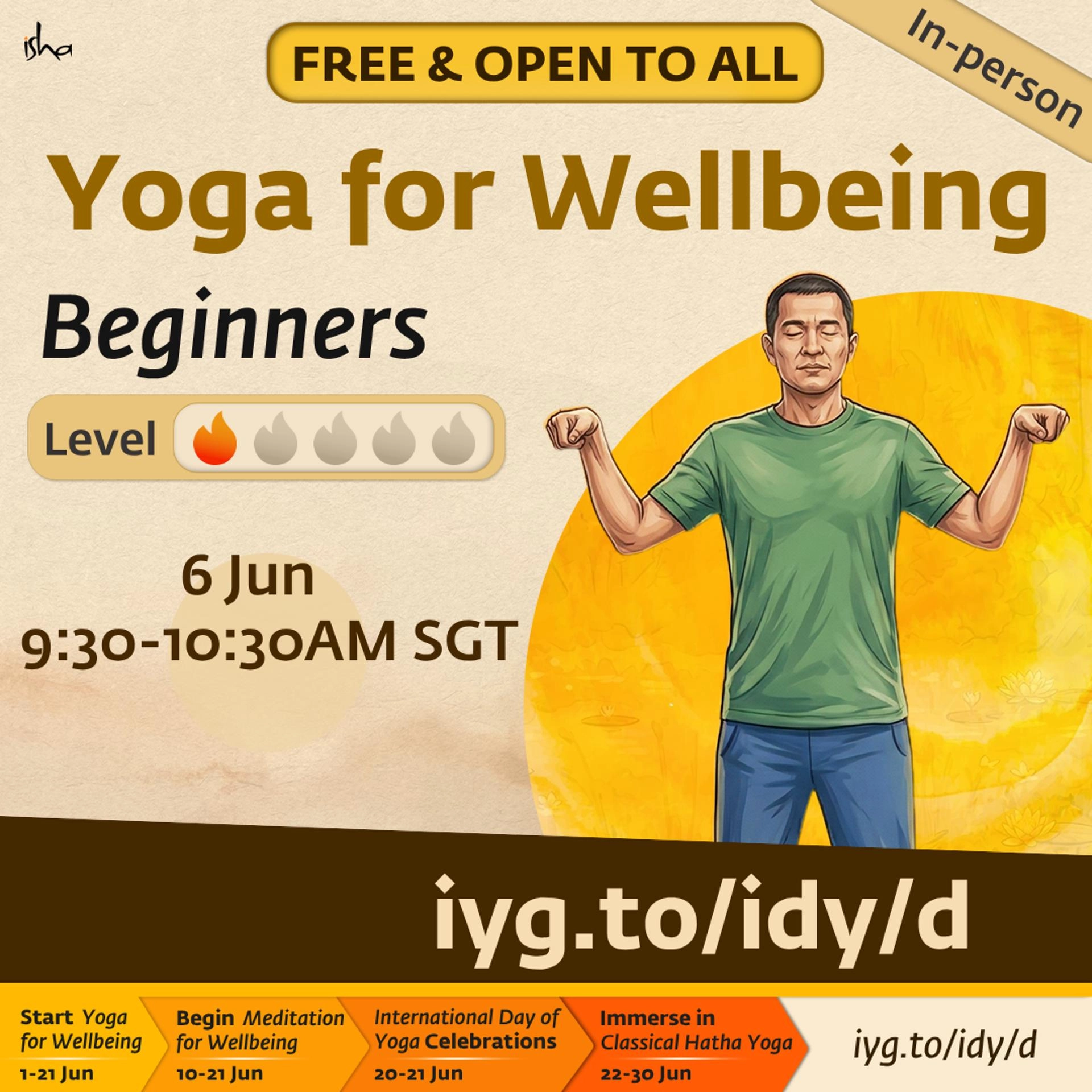 Yoga for Wellbeing (Level 1)