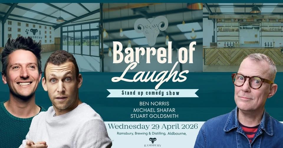 Barrel Of Laughs Stand Up Comedy Show @ Ramsbury Brewery & Distillery