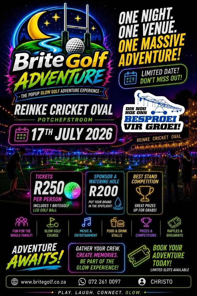 Reinke cricket oval BriteGolf event