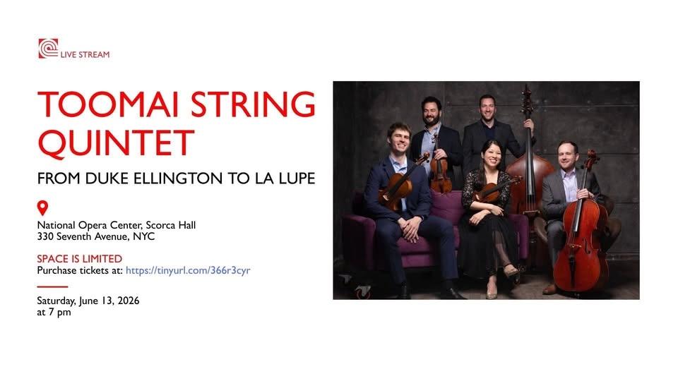 TOOMAI STRING QUINTET: FROM DUKE ELLINGTON TO LA LUPE