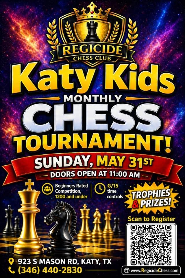 Katy Kids Chess Monthly Rated Chess Tournament