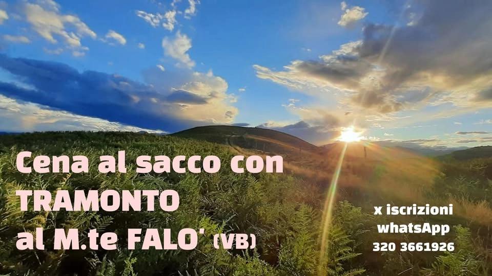 Cena al sacco con tramonto al M.te Falò 1080 mt (VB)