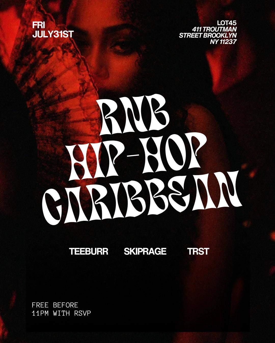 RNB, HIP-HOP & CARIBBEAN NIGHT