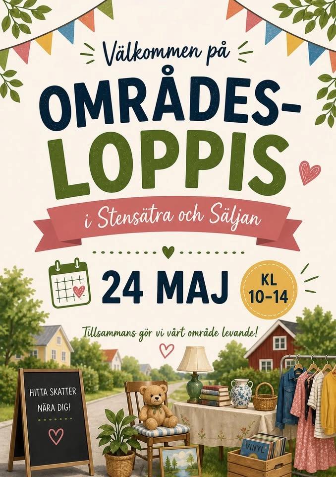Områdesloppis Stensätra och Säljan