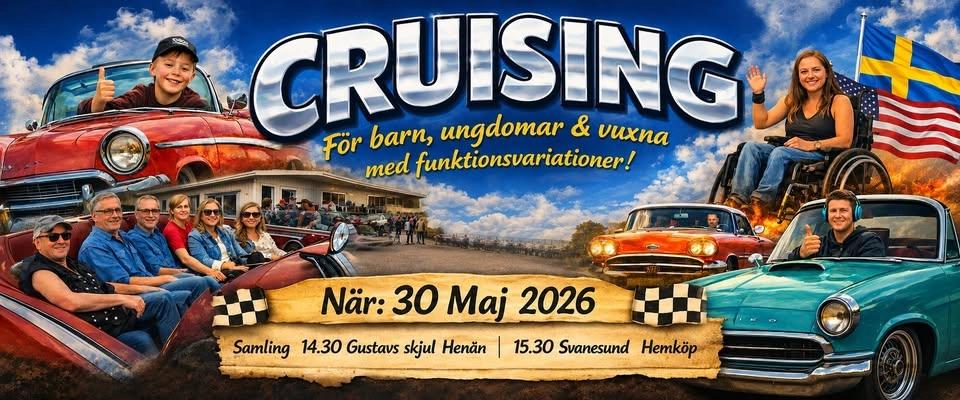 Cruising för barn, ungdomar och vuxna med funktionsvariation