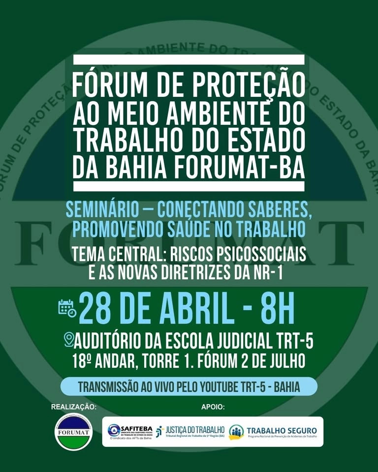 Seminário: Conectando saberes, promovendo saúde no trabalho.