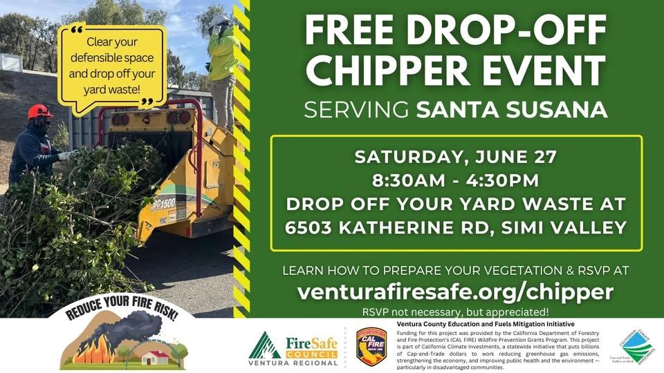 FREE Drop-Off Chipper Event Santa Susana