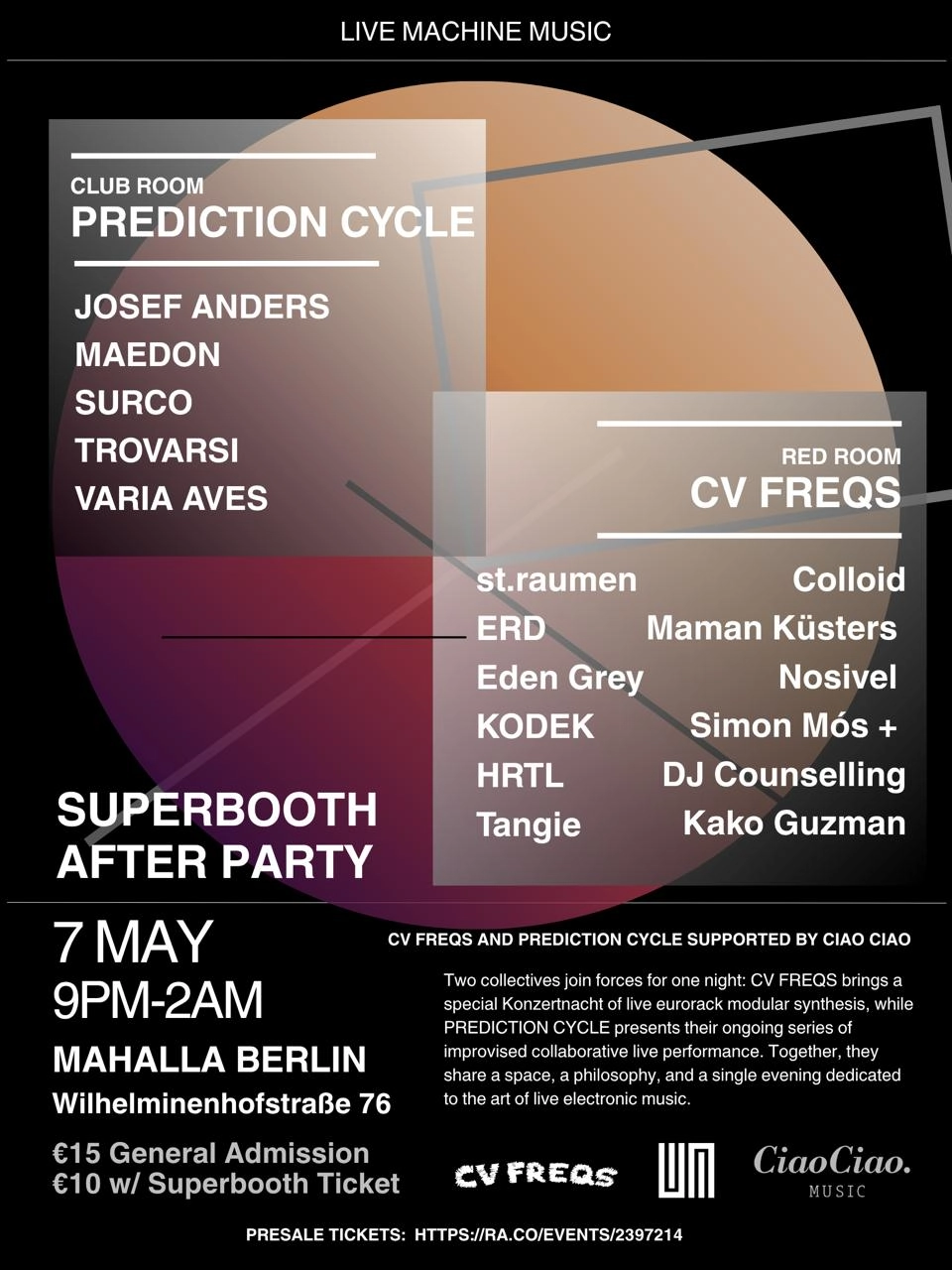 Superbooth Afterparty - CV FREQS / PREDICTION CYCLE by CiaoCiao