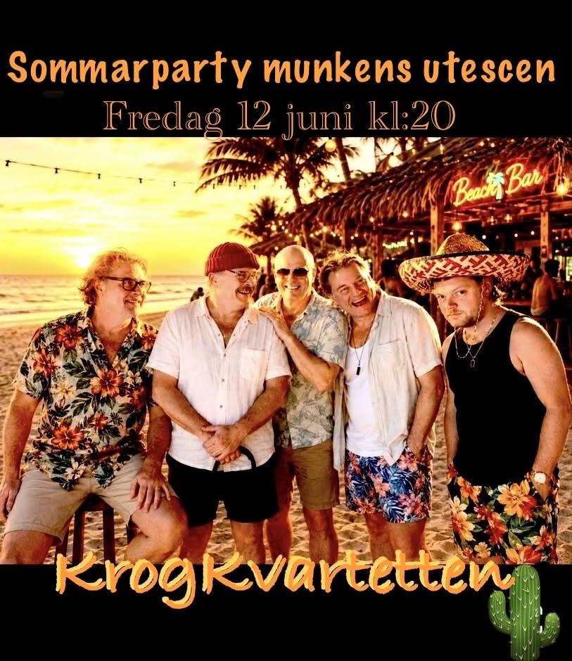 Sommarparty Munkens utescen 12 juni med KrogKvartetten