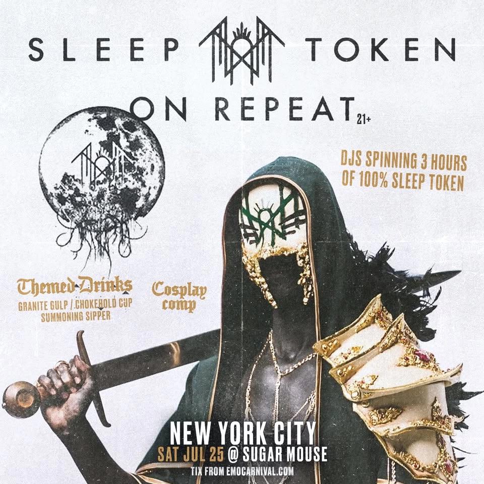 SLEEP TOKEN ON REPEAT NYC NEW YORK CITY