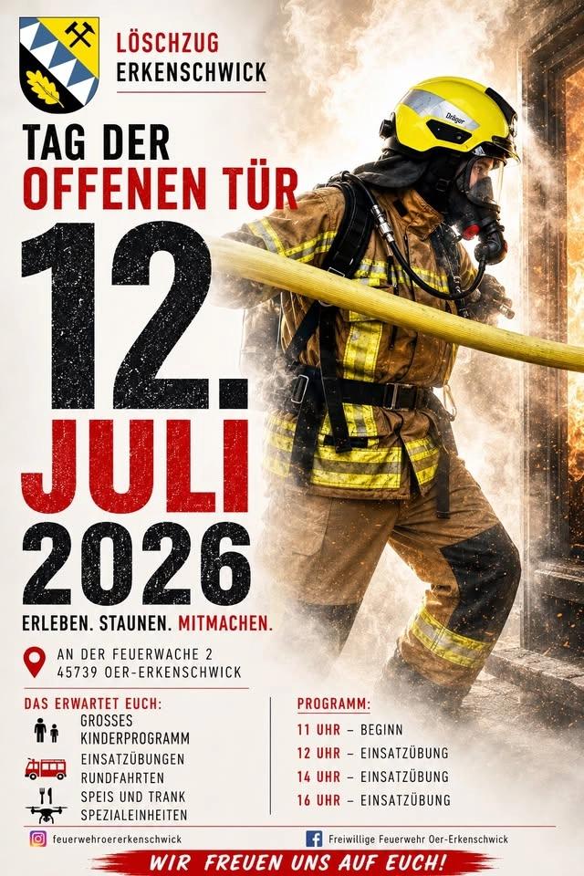 Tag der offenen Tür 2026 Löschzug Erkenschwick