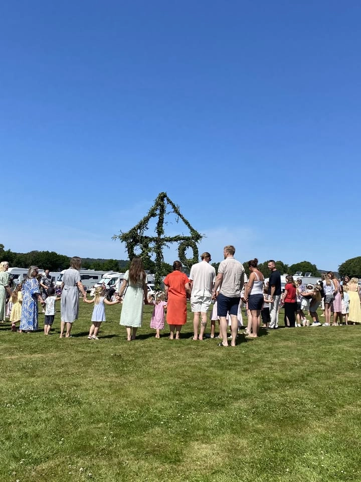Midsommar på Fossen Camping