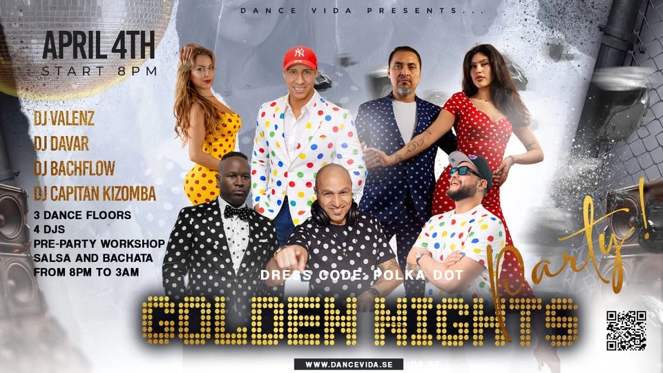 🔥 GOLDEN NIGHTS PARTY 🔥 Salsa, Bachata Kizomba Party