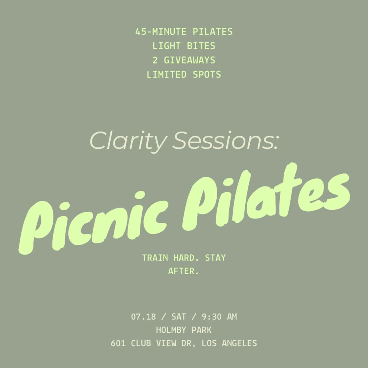 Clarity Sessions: Picnic Pilates